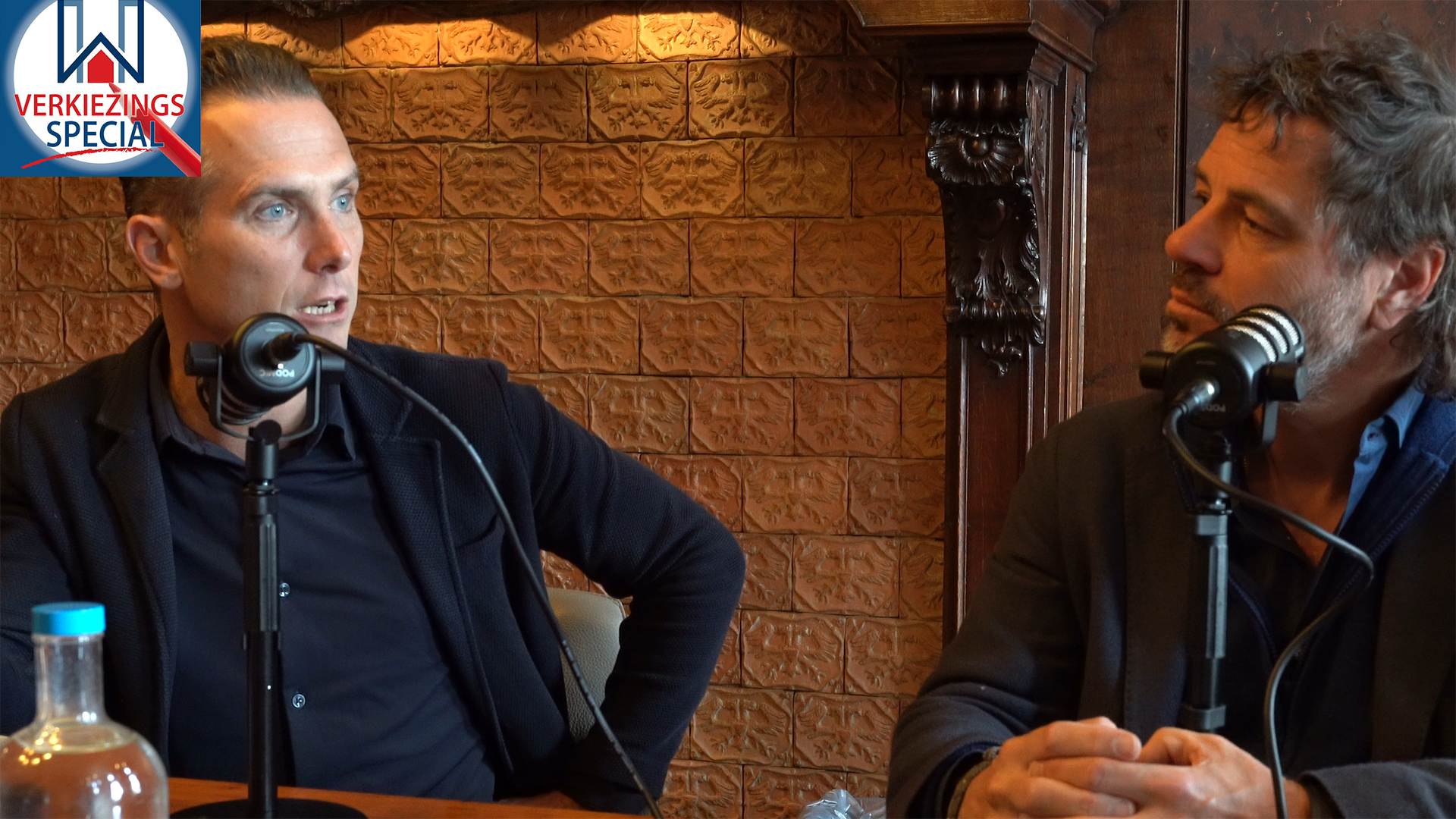 Pieter Paul Slikker (links), woonwethouder in de gemeente 's Hertogenbosch, en Maarten de Gruyter, directeur bij vastgoedontwikkelaar Boelens de Gruyter.